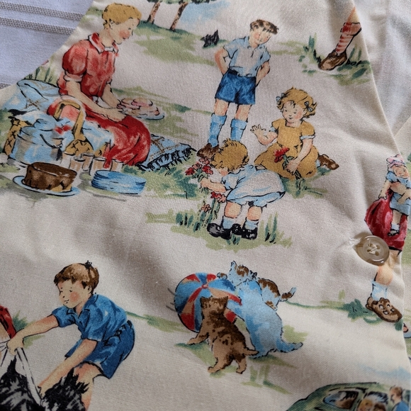 Vintage Print Vest size Medium - Picture 5 of 7